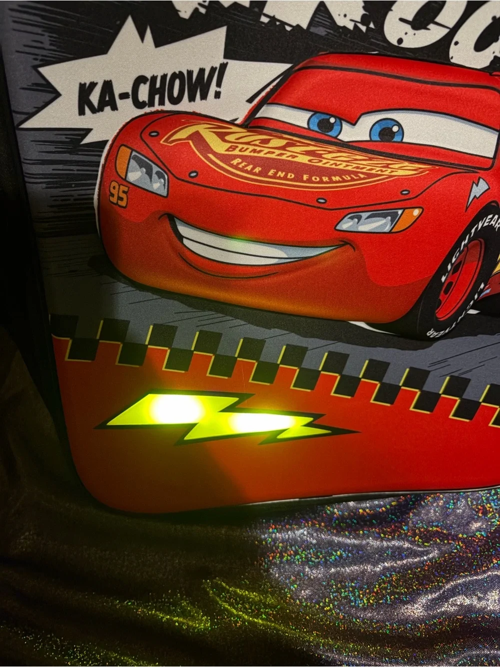 Disney Cars Lightning McQueen Light Up Backpack